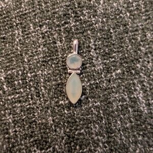 Elegant Sajen Silver Pendant with Blue Accents 92.5